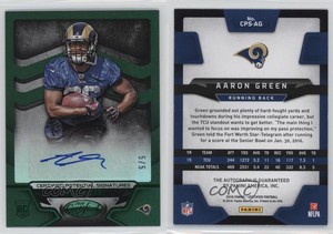 2016 Certified Potential Signatures Mirror /5 Aaron Green #CPS-AG Rookie Auto RC