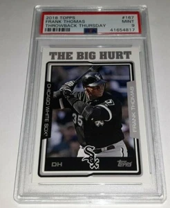 2018 Topps Throwback Thursday TBT #167 Frank Thomas Nicknames Card PSA 9 Mint - Picture 1 of 2
