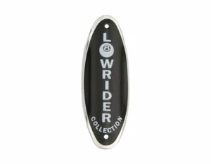 Black Bicycle Name Plate Head Badge LOWRIDER COLLECTION Bikes - Picture 1 of 1