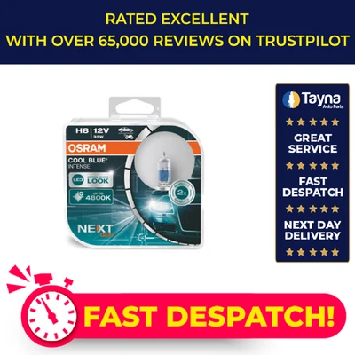 Cool Blue Intense H8 12v 35w X2 fits SKODA OCTAVIA Mk2, Mk3 04 to 20 Osram New - Image 1 of 4