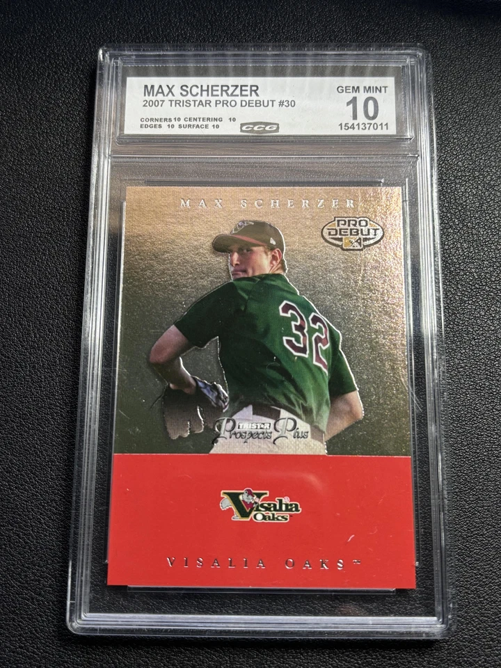 Max Scherzer 2007 Tristar Pro debut CCG 10 Foto 1 de 2