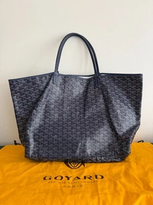 Bolso de Mano Goyard Saint Louis GM Azul Lona/Cuero Foto 1 de 4