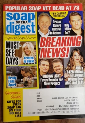 Soap Opera Digest Dec 9, 2013: All Your Favorites: Y&R, GH, DAYS, B&B, DIARIES - Image 1 of 2