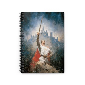 King Arthur Spiral Notizbuch - linierte Linie, Journaling, Geschenk für Schüler, [...] - Bild 1 von 6