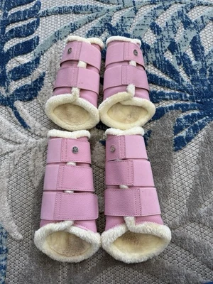 PS of Sweden Brushing Boots set of 4 Cob & Full Pink, Equestrian - Image 1 of 4