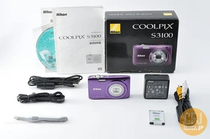 [Near MINT] Nikon COOLPIX S3100 Purple 14.0MP 5x Zoom Digital Camera Japan #887 - Picture 1 of 14