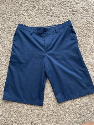 Pantalones Cortos de Golf Under Armour Heat Hear Sueltos Niños Talla 18 Azul Bolsillos Chinos Foto 1 de 4