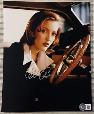 吉莉安·安德森 签名 8 x 10 照片 BAS 正品证书 亲笔签名 X 文件特工 Dana Scully — 第 1/3 张图片