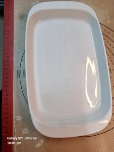 Corning Ware MW 11 Microwave Browning Grill Plate Dish Tray12 x 7.5 Inch White - Picture 1 of 5