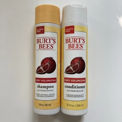 Burt's Bees 非常丰盈的石榴洗发水和护发素套装,每套 10 液量盎司 — 第 1/2 张图片