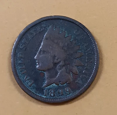 1899 US Indian head penny! Circulated! - Image 1 of 2
