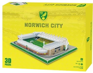 Norwich City Carrow Road 3D 122 pc jigsaw puzzle  365mm x 290mm x 83mm - Picture 1 of 1