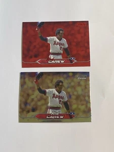 2024 Topps Stadium Club Red Foil & Chrome Cards  Rod Carew #14 California Angels - Picture 1 of 1