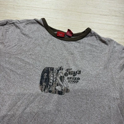 Camiseta Vintage Mossimo Anos 90 Y2K Hot Rod Biquíni Babe Ringer Jays Speed Shop XXL - Imagem 1 de 4