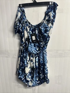 Fashion Nova Can’t Bate It Tie Dye Romper Size: L - Picture 1 of 8