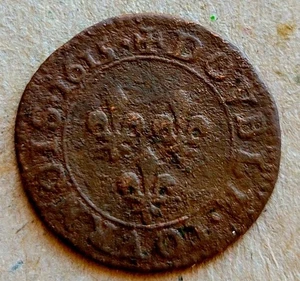 Frankreich France Orange: Denier Tournois 1652 - Guillaume-Henri de Nassau - Picture 1 of 2