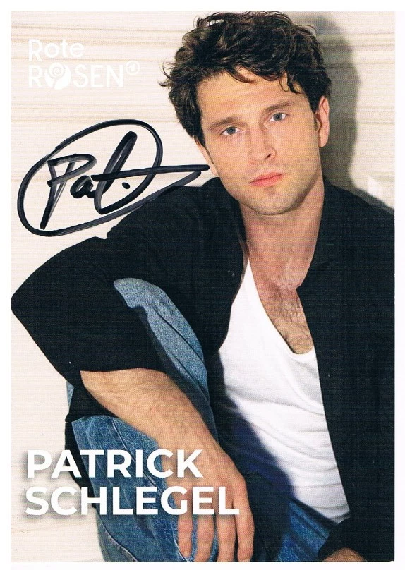 Patrick Schlegel, original Autogramm, "Rote Rosen", Portofrei! - Bild 1 von 1