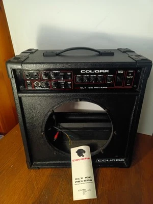 Vintage 80's COUGAR CLX-100 Reverb Combo Guitar Amp Project NO SPEAKER INCLUDED - Image 1 of 4