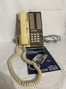 Vintage General Electric GE Deluxe 32 Memory One Touch Dialing TelePhone 2-9285 - Picture 1 of 11