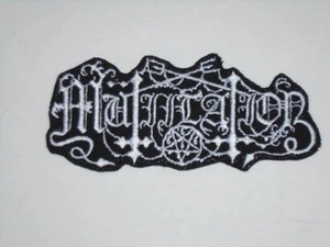 MUTIILATION BLACK METAL IRON ON EMBROIDERED PATCH - Picture 1 of 1