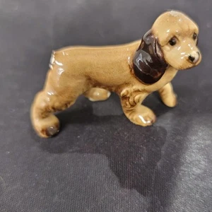 Vintage Hagen Renaker Cocker Spaniel Dog Mini Figurine 2" Missing Tail - Picture 1 of 5
