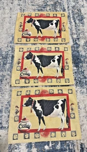 Manteles individuales de vaca, juego de 3 17" x 12-1/2" - Imagen 1 de 4