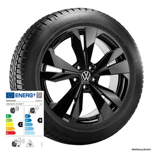 Winterkomplettrad "Loen", 255/45 R19 100T, Schwarz, Hinterachse - Bild 1 von 2