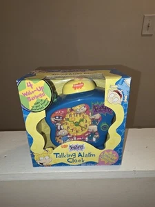 Rugrats Vintage Talking Alarm Clock In Original Box 4 Wake Up Sayings - Picture 1 of 3