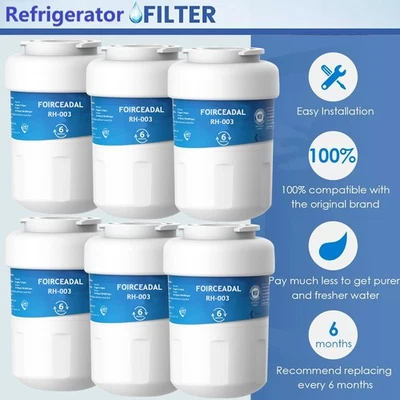 6Pack New for GE MWF MWFP GWF 46-9991 Smartwater Fridge Water Filter Replacement - Image 1 of 4