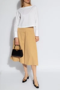 TORY BURCH COTTON MIDI SKIRT SIZE 2- UK 6/XS - Picture 1 of 7