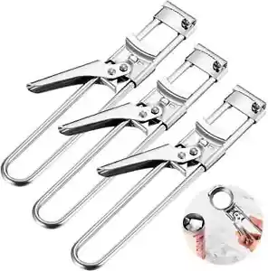 Adjustable Multifunctional Stainless Steel Can Opener Jar Lid Gripper Kitchen - Picture 1 of 10