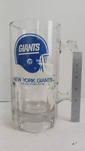 NFL New York Giants Glass Tall 90's Collectors Edition Beer Mug FREE SHIP - Picture 1 of 7
