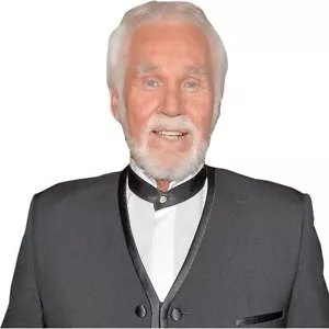 Kenneth Rogers (Black Suit) Half Body Buddy Cutout - Picture 1 of 7