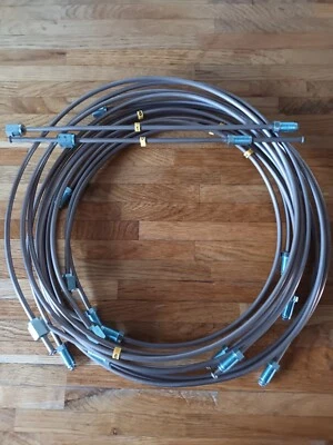 Juego de línea de tubo de freno Triumph TR7 RHD Cupro níquel KUNIFER 2071R Foto 1 de 2