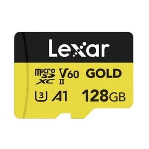 Lexar Professional 128GB GOLD UHS-II Micro SDXC V60 Memory Card - Picture 1 of 1