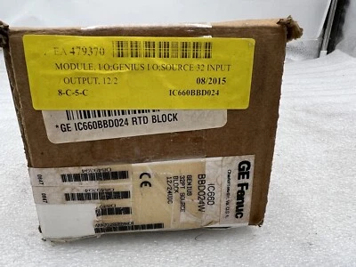 GE FANUC GENIUS  IC660BBD024W GENIUS 32PT SOURCE BLOCK 12/24VDC STOCK 3333 - Image 1 of 2