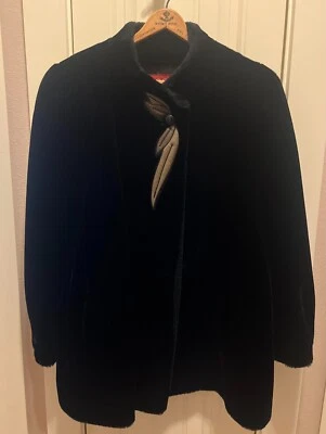 SASSON Faux Fur Jacket Womens Sz Large Mob Wife Classic Luxury US Made - Image 1 of 4