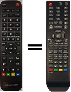 Telecomando gia' programmato per TV HANTAREX - Foto 1 di 1