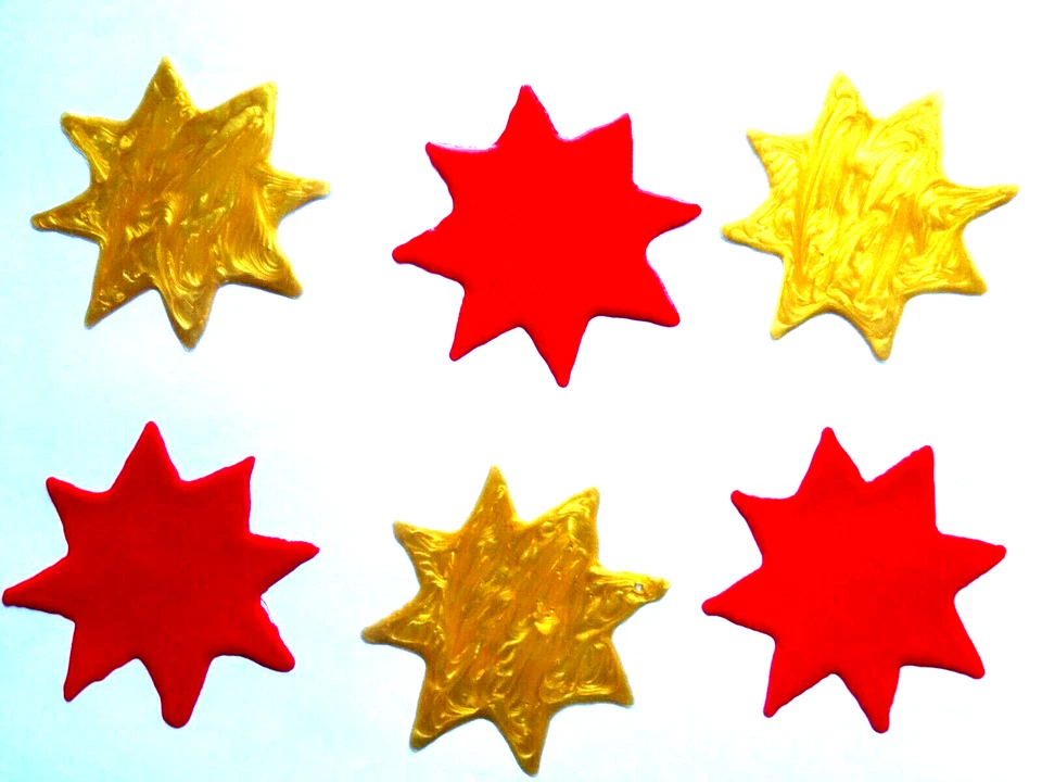 Gabis Window Color Bilder Deko Weihnachten - Sterne-  in versch. Farben - Bild 1 von 1