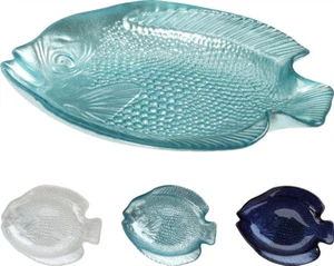Glass FISH GLASS SOAP Trinket DISH FUSED GLASS BATHROOM - Bild 1 von 2