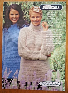 Patons Knitting Pattern 2136 - FAST FASION - 2 Styles in 8Ply Lady's Sweaters V - Picture 1 of 1