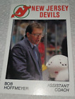 Bob Hoffmeyer Assistant Coach N J Devils 1988-1989 Carretta Trucking Card