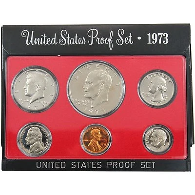 1973-S Proof Set United States US Mint Original Government Packaging Box Ike $ - Image 1 of 2