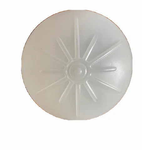 Vintage Atomic Star Brass Flush Flush Light Cover Cover