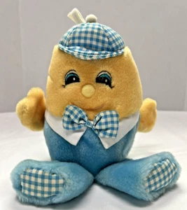Vtg Dakin Baby Things Plush Humpty Dumpty 1983 9” Rattle Chime - Picture 1 of 6