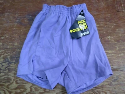 Pantalones Cortos De Colección NOS Años 70 Dodger Gimnasio Correr Juveniles Pequeños Púrpura Oscuro Foto 1 de 4