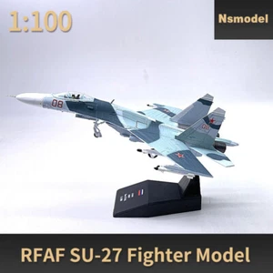 RFAF SU-27 Flanker Heavy Fighter Military Aircraft Diecast Toy NSmodel 1:100 - Imagen 1 de 11
