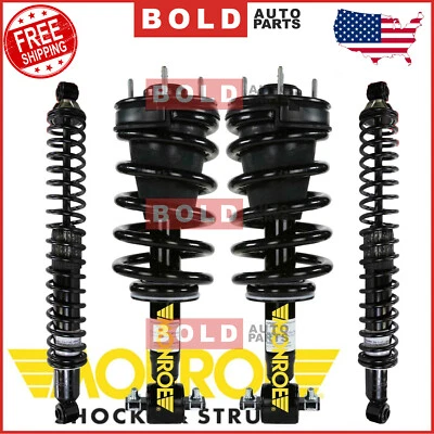 2 Front Complete Strut & 2 Rear Shock Set MONROE For Sierra Silverado 1500 4WD - Image 1 of 4