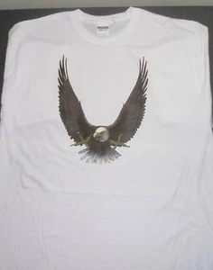VINTAGE IRON-ON NEW T-SHIRT XL -X LARGE SOARING EAGLE - Picture 1 of 3