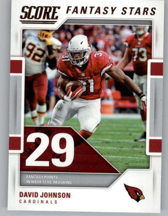 2017 Score Fantasy Stars #13 David Johnson (ref 149706) - Image 1 of 2